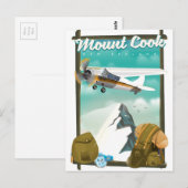Mook Cook New Zealand Reiseplakat Postkarte (Vorne/Hinten)