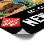 Mook Cook New Zealand Travel Poster (Ecke)