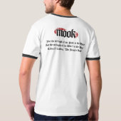 Mook Wolf-Logot-stück T-Shirt (Rückseite)