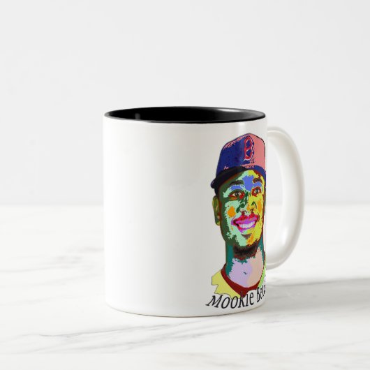 Mookie Betts Baseball Zweifarbige Tasse (VorderseiteRechts)