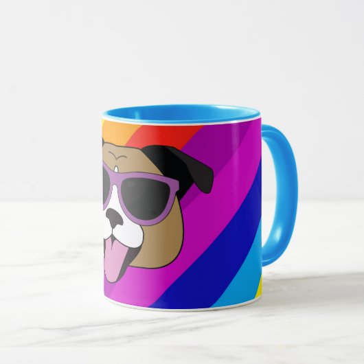 Mookie-Tasse (Regenbogen) Tasse (VorderseiteRechts)