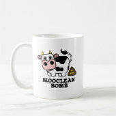 Mooklear Bomb Funny Cow Puff Kaffeetasse (Links)