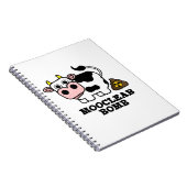 Mooklear Bomb Funny Cow Puff Notizblock (Rechte Seite)