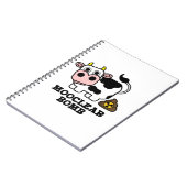 Mooklear Bomb Funny Cow Puff Notizblock (Linke Seite)