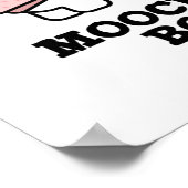 Mooklear Bomb Funny Cow Puff Poster (Ecke)