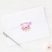 Mooky: Jesus Liebe dich! Runder Aufkleber (Umschlag)