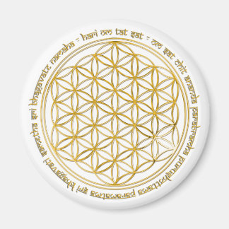 Moola Mantra / Blume Des Lebens Magnet