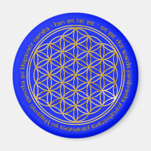 Moola Mantra / Blume Des Lebens   royal Magnet