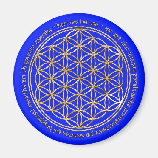 Moola Mantra / Blume Des Lebens | royal Magnet (Vorne)