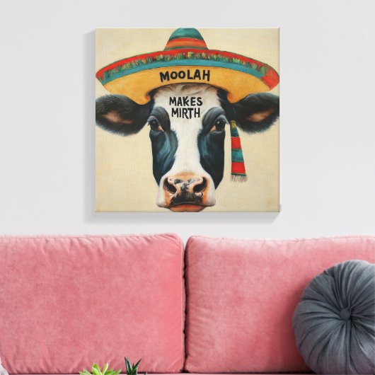 moolah machen Spiegel Hispanic AStretched Canvas P Leinwanddruck (Insitu (Wohnzimmer))