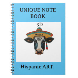 Moolah macht Mirth Hispanic Art Notizblock
