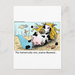 Moomaid Funny Cow Cartoon Geschenke T-Shirts Samme Postkarte