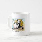 Moomaid Funny Cow Cartoon Gift T-Shirts Sammlerstü Kaffeetasse (Vorderseite Links)