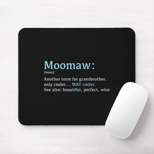 Moomaw_ Funny Definition Noun - Another Term  Mousepad (Mit Mouse)
