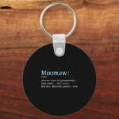 Moomaw_ Funny Definition Noun - Another Term  Schlüsselanhänger (Vorderseite)