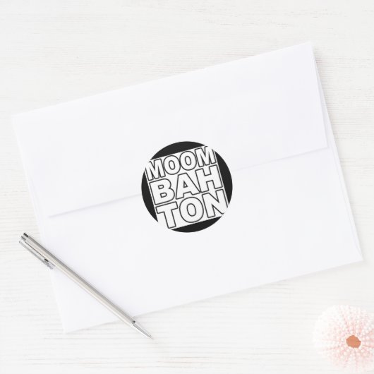 Moombahton Runder Aufkleber (Umschlag)