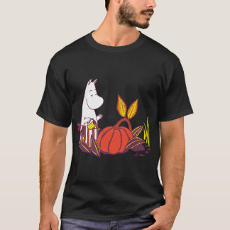 Moomin Blaue Textkaskade T-Shirt