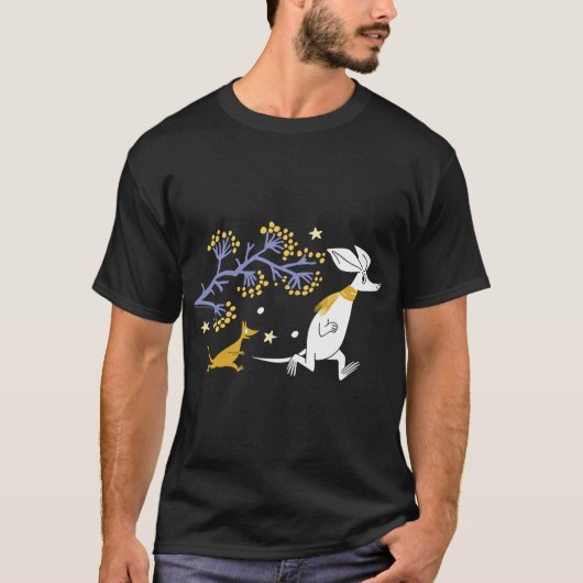 Moomin Moomintroll & Sniff Grusel-Comicstrip T-Shirt (Vorderseite)