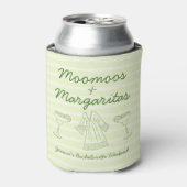 Moomoos & Margaritas Green Bachelorette Dosenkühler (Kanne Vorderseite)