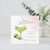 MooMoos & Margaritas Pink Bachelorette Invitation (Stehend Vorderseite)