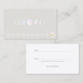 Moon 10 Punch Kundentreue Termin Visitenkarte (Vorne/Hinten)