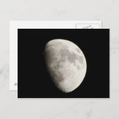 Moon 18. Juni 2013 Waxing Gibbous. Postkarte (Vorne/Hinten)