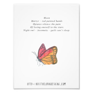 Moon - 8.5 x 11 Gedichte druckbar Fotodruck