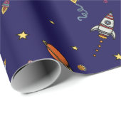 Moon Adventure Geschenkpapier (Rolleneckpunkt)