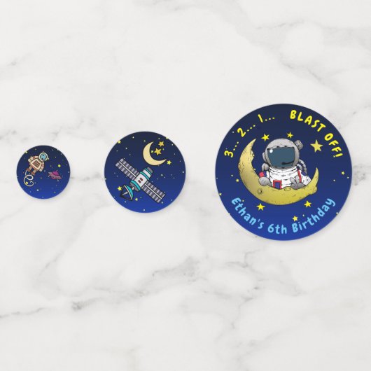 Moon Adventure Konfetti (Vorderseiten)