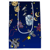 Moon Adventure Mittlere Geschenktüte (Rückseite)
