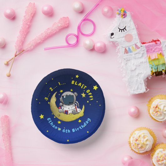 Moon Adventure Pappteller (Party)