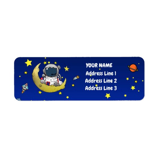 Moon Adventure Rücksendeadresse (Vorne)