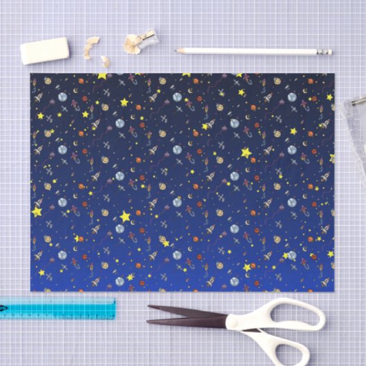 Moon Adventure Seidenpapier (Handwerk)