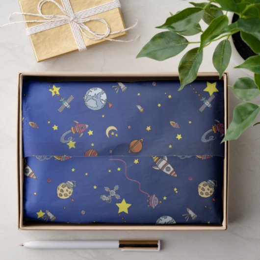 Moon Adventure Tissue Paper Seidenpapier (Geschenk)