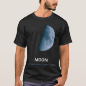 Moon Alien Spacecraft (blue moon) T-Shirt (Vorderseite)