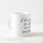 Moon and Back Gold Confetti Kaffeetasse (Vorderseite Links)