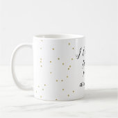Moon and Back Gold Confetti Kaffeetasse (Links)