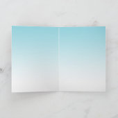 Moon and Back Stars Aqua Ombre Karte (Innenseite)