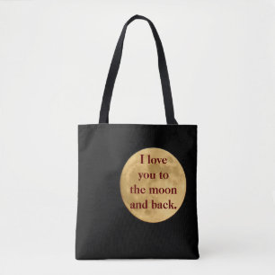 Moon and Back - Totbeutel Tasche