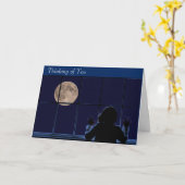 Moon and Child Image for get-well-soon card Karte (Gelbe Blume)