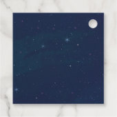 Moon and Cow Favor Tag Geschenkanhänger (Rückseite)