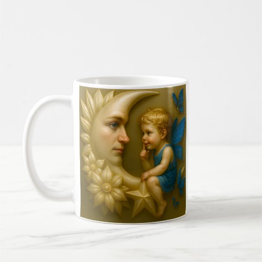 Moon and Fairy Whispers Kaffeetasse (Links)