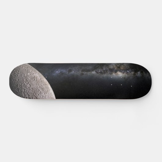 Moon and Galaxy Skateboard (Horizontal)