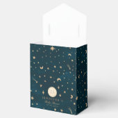 Moon and Gold Stars Moon Baby Dusche Geschenkschachtel (Geöffnet)