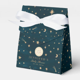 Moon and Gold Stars Moon Baby Dusche Geschenkschachtel