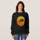 Moon and Jaguar Animal Keeper or Tourist Guide Sweatshirt (Vorne ganz)
