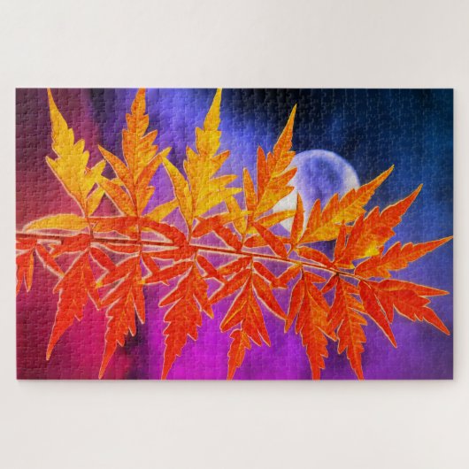 Moon and Leaf Puzzle (Horizontal)