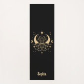 Moon and Lotus Flower Yoga Yogamatte (Vorderseite)