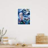 Moon and Mermaid Poster (Küche)