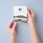 Moon and Mountain Mwall Art Flyer (Gruppe)